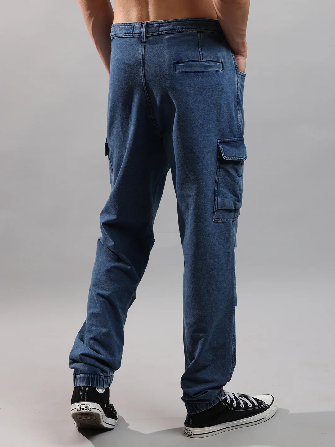 Den Knit Regular Denim Jogger In Ice Blue