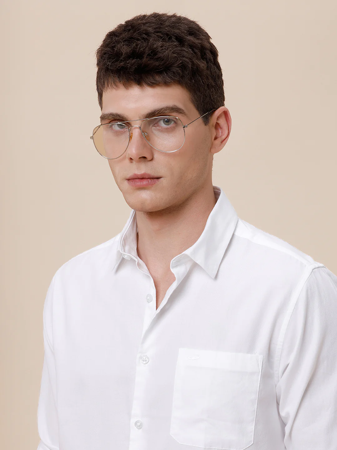 Cotton Textured Plain Shirt