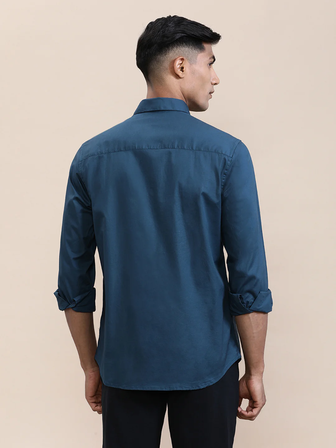 Mercerized Stretch Full Sleeve Shirt Green