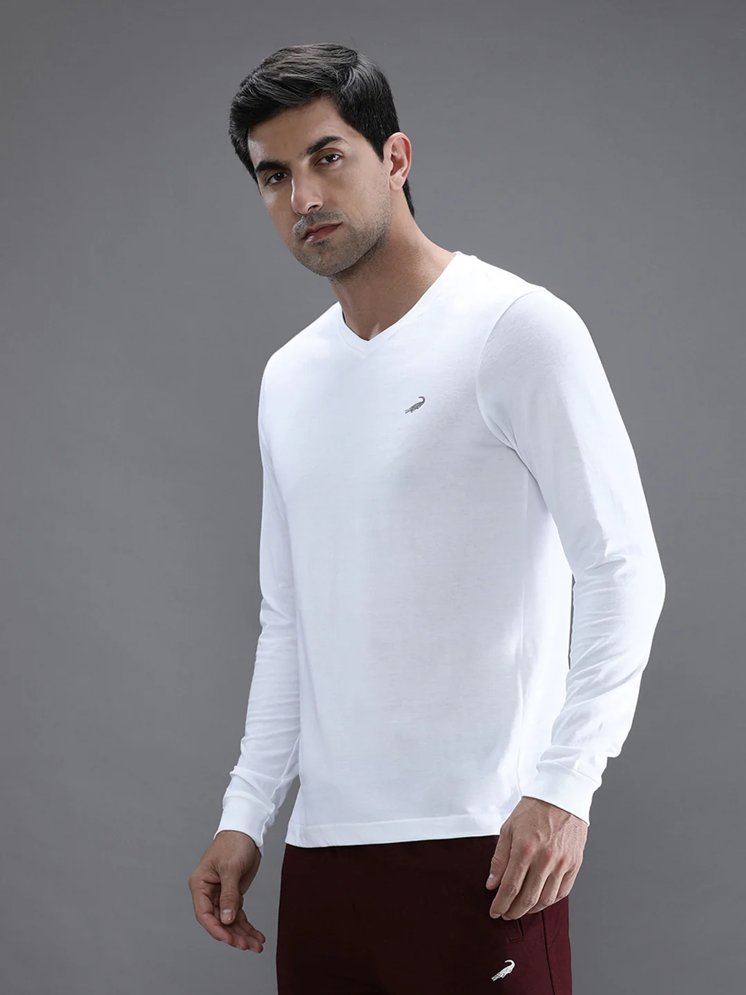 White Solid T-Shirt