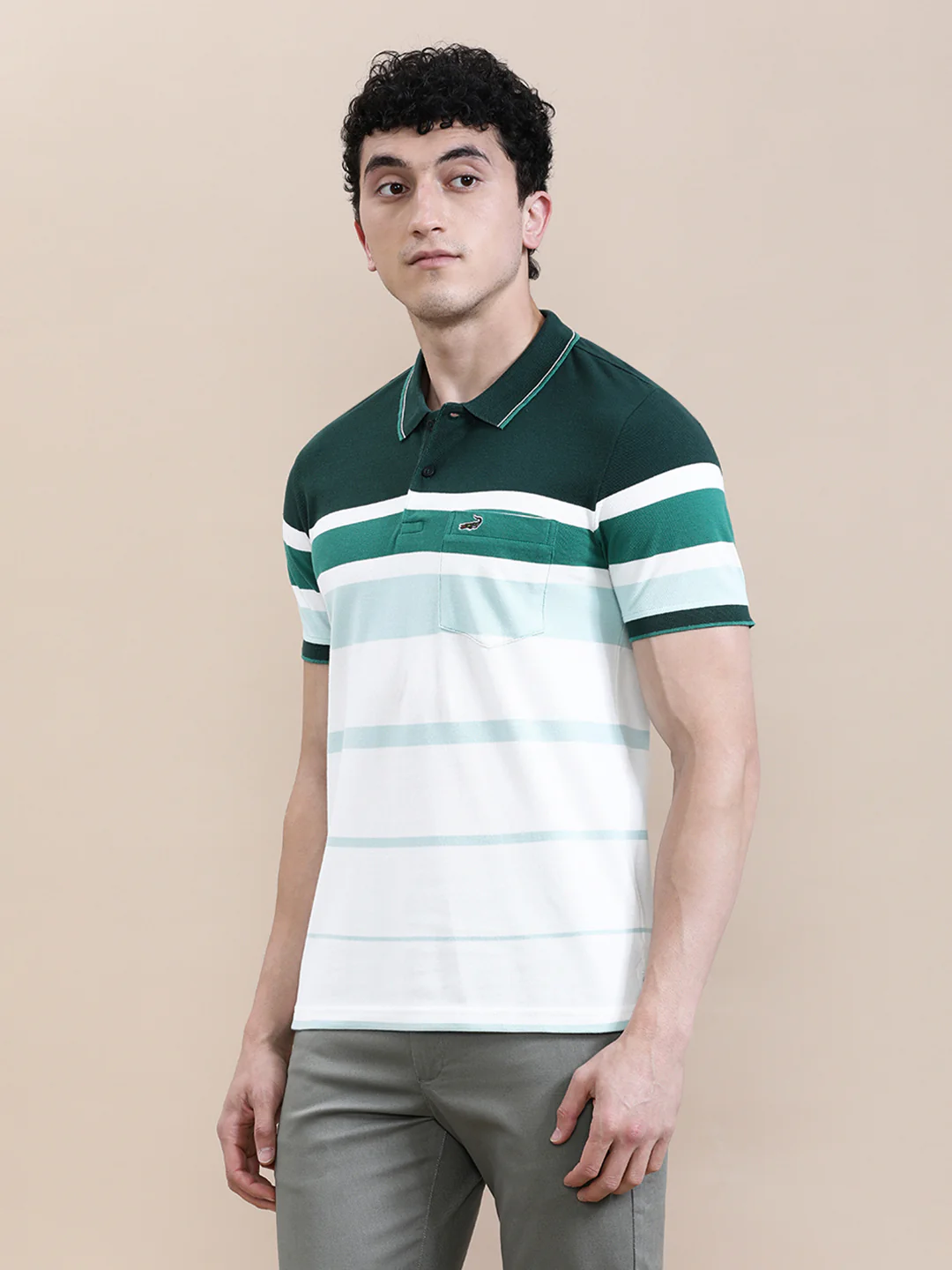 Eng Stripe Slim Fit Polo
