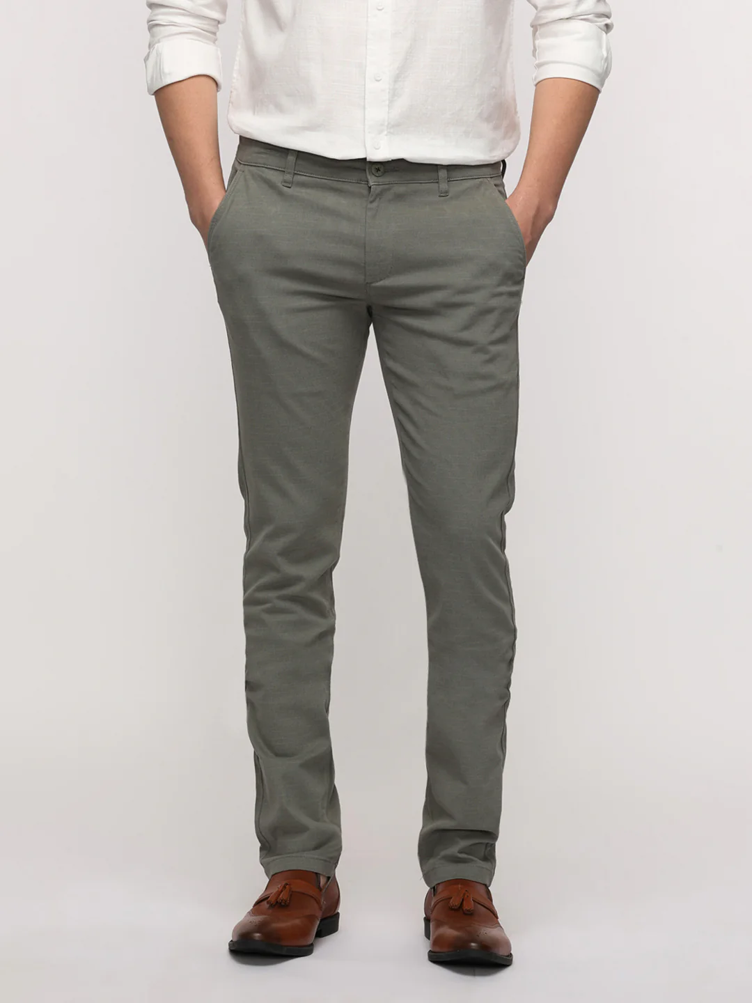 Slim Fit Classic Grey Trouser for Comfortable Style