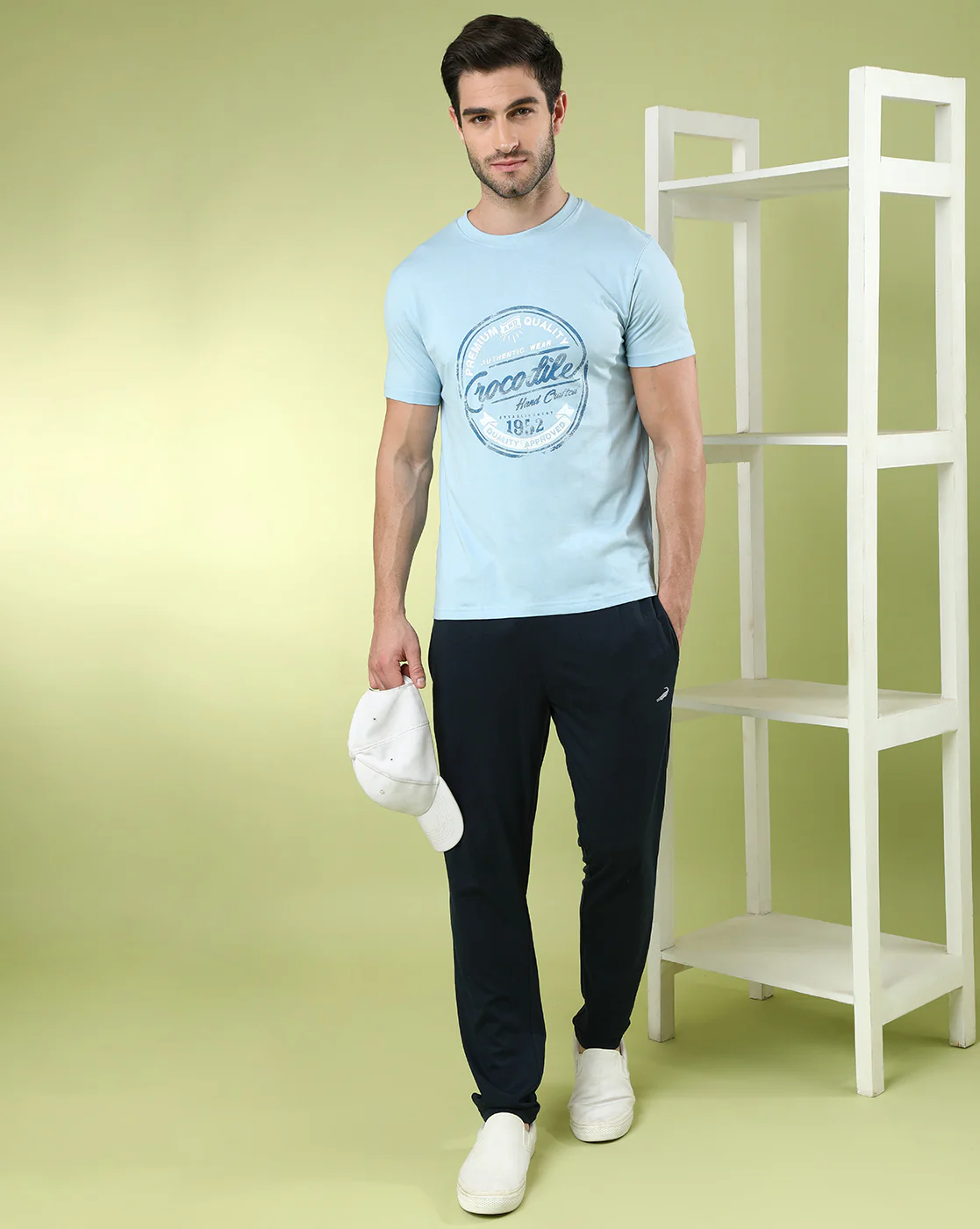 Pack Of 2 Typography Printed Slim Fit T-shirts