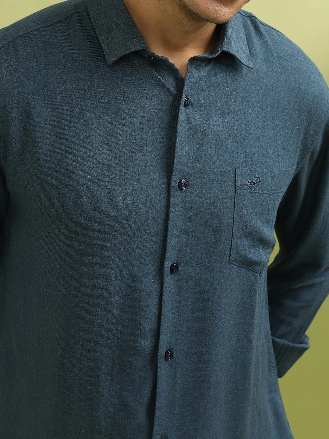 Ultra Soft Premium Viscose Melange Shirt Navy