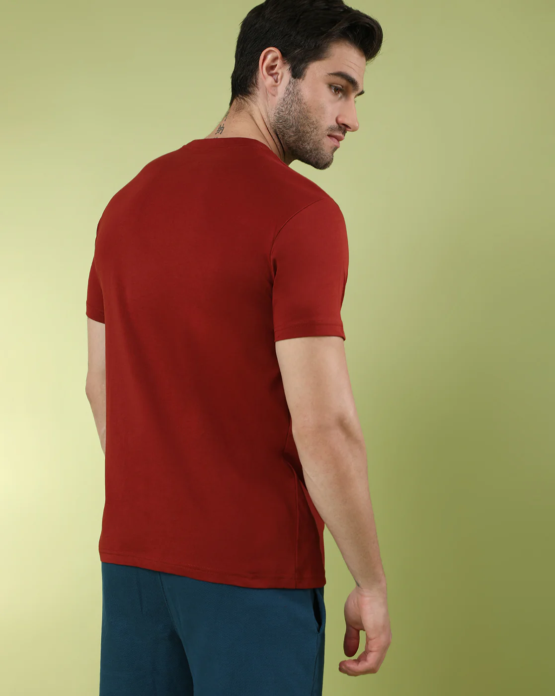 Typography Printed Cotton Slim Fit Pack Of 2 T-shirts