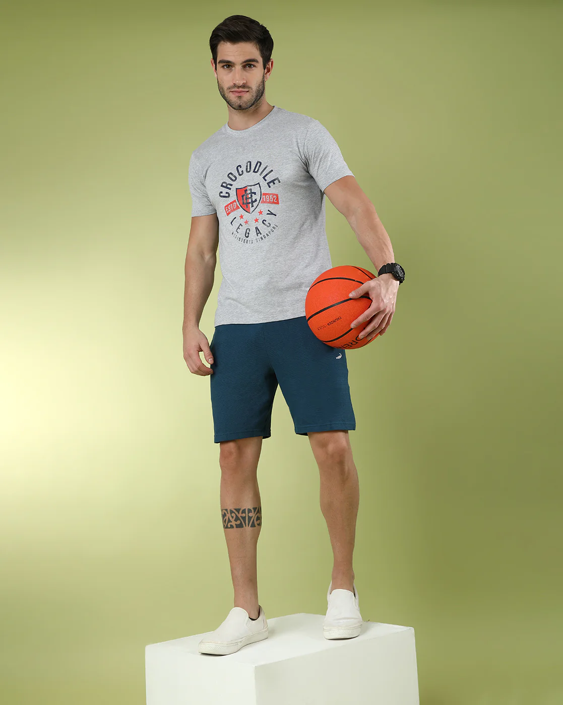 Typography Printed Cotton Slim Fit Pack Of 2 T-shirts