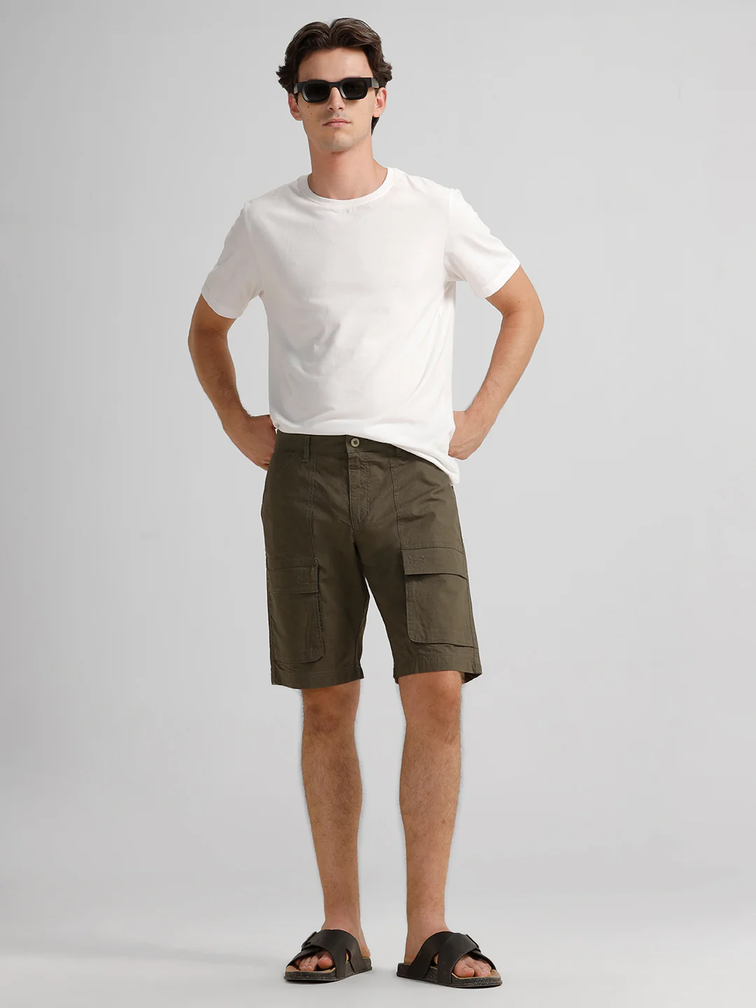 Trekflex Ripstop Utility Green Cargo Shorts