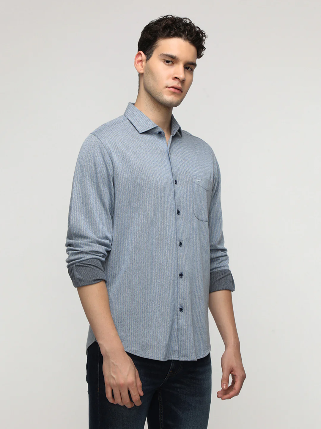Blue Stripe Premium Techno Shirt
