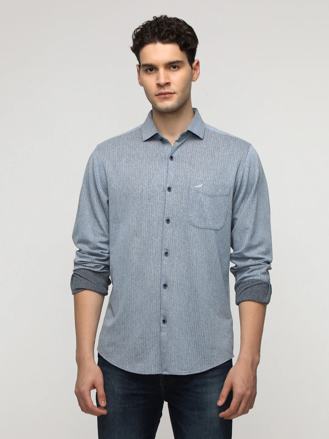 Blue Stripe Premium Techno Shirt