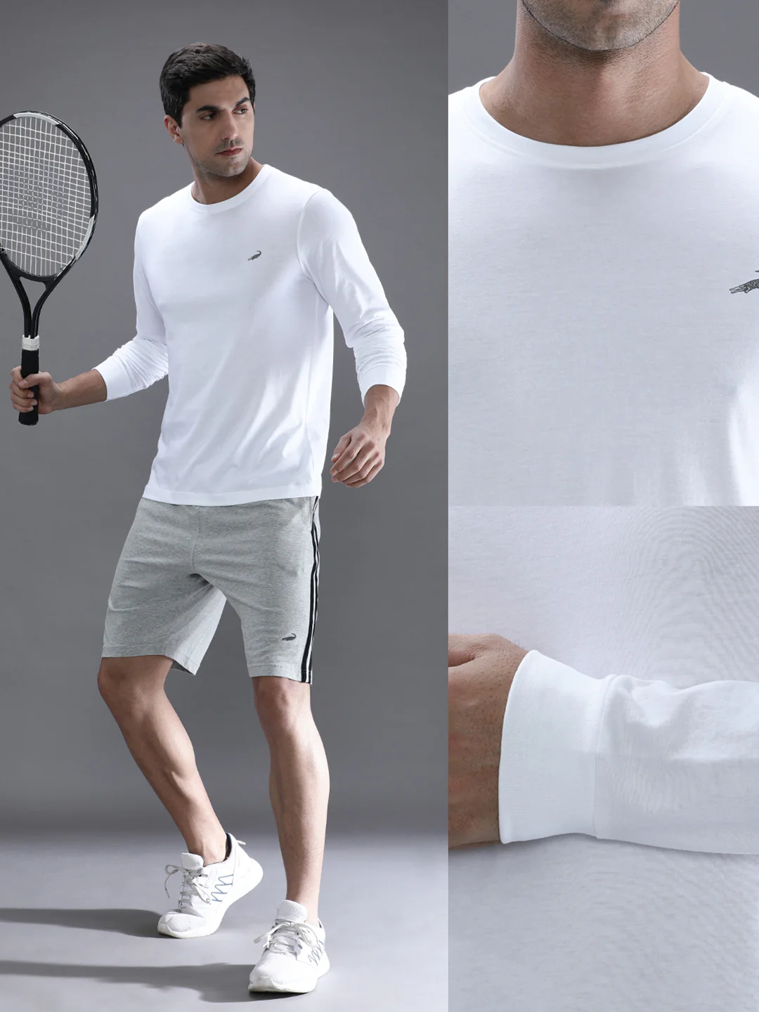 Casual White Solid T-Shirt