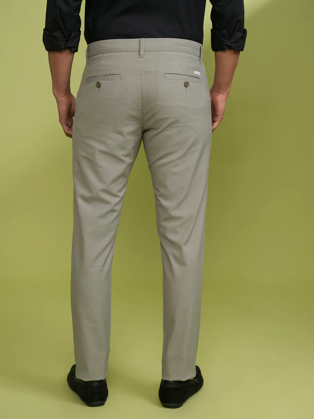 Ripstop Self Pattern Stretch Trouser Stone