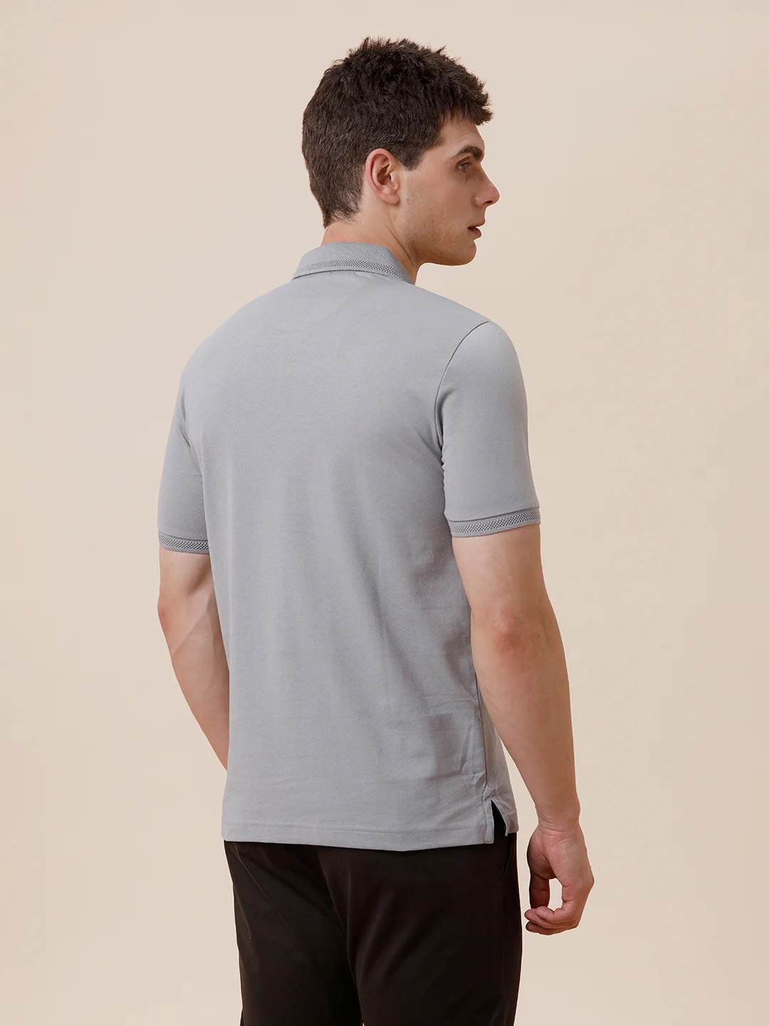 Solid Half Sleeve Casual Polo T-Shirt