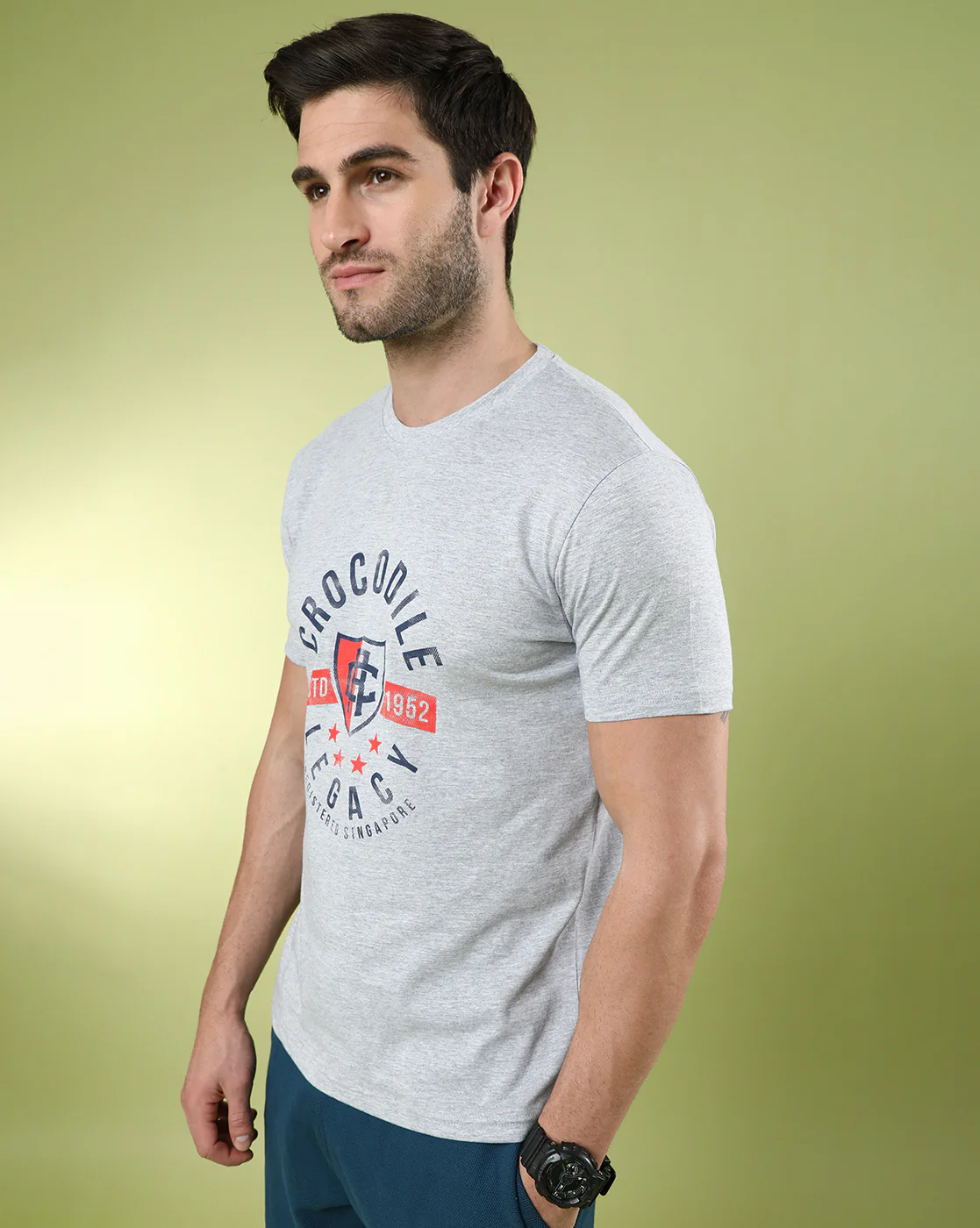Typography Printed Cotton Slim Fit Pack Of 2 T-shirts