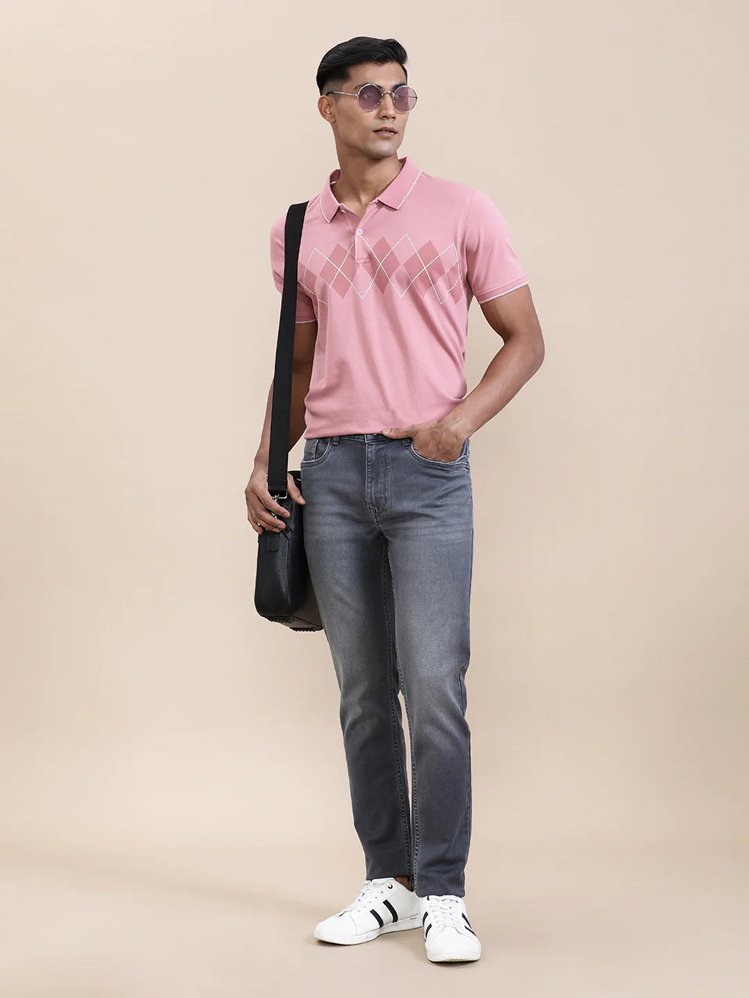 Sporty Knit Slim Tapered Jeans