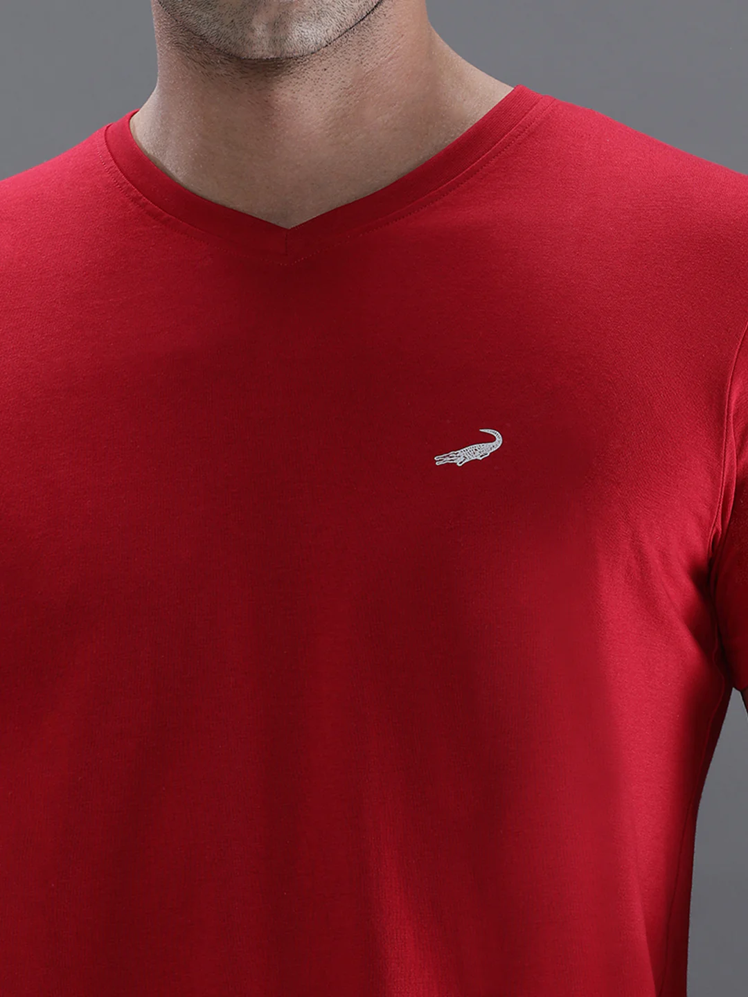 Chilli Red Solid T-Shirt