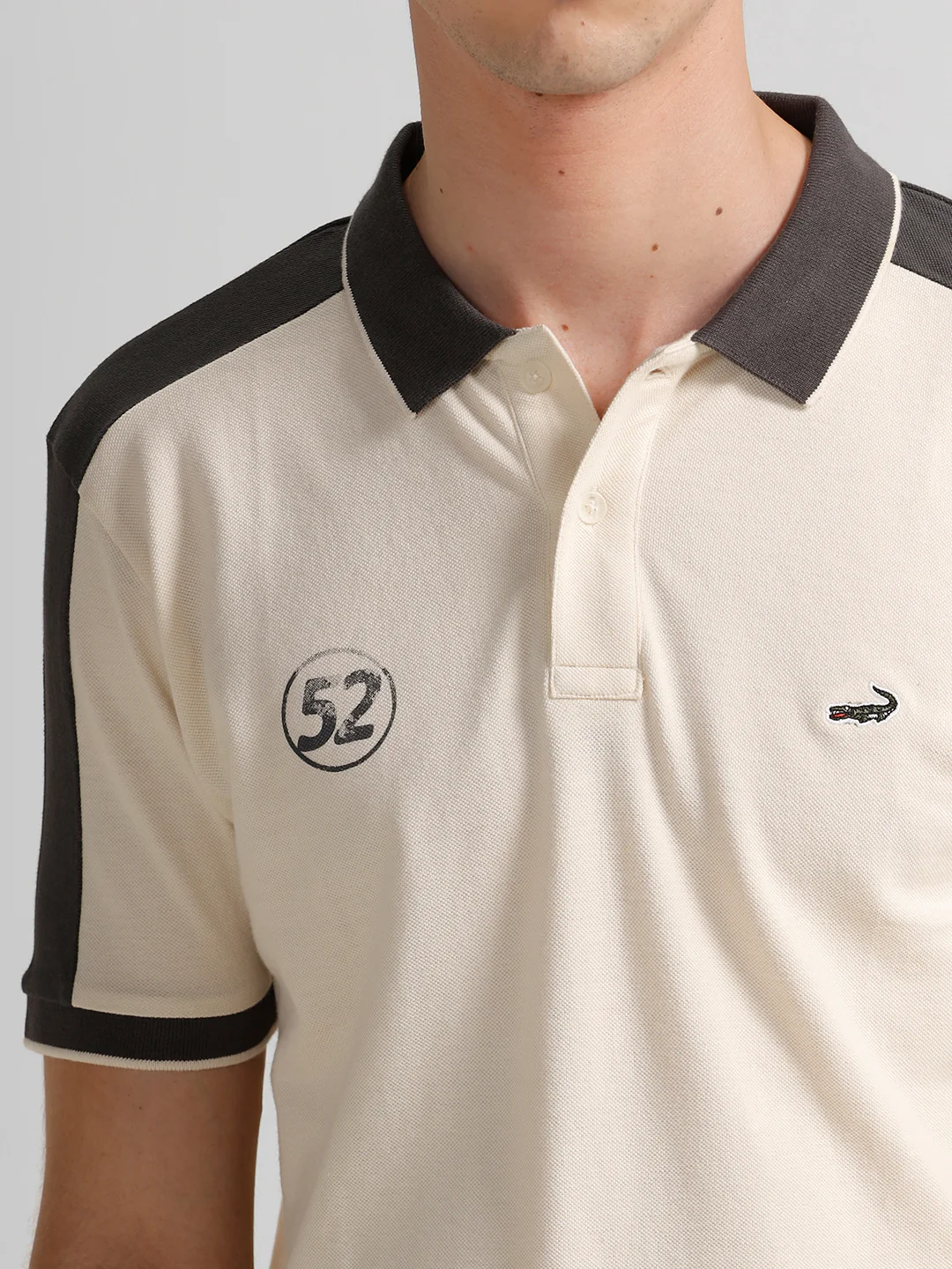 Slim Fit White Polo T-Shirt