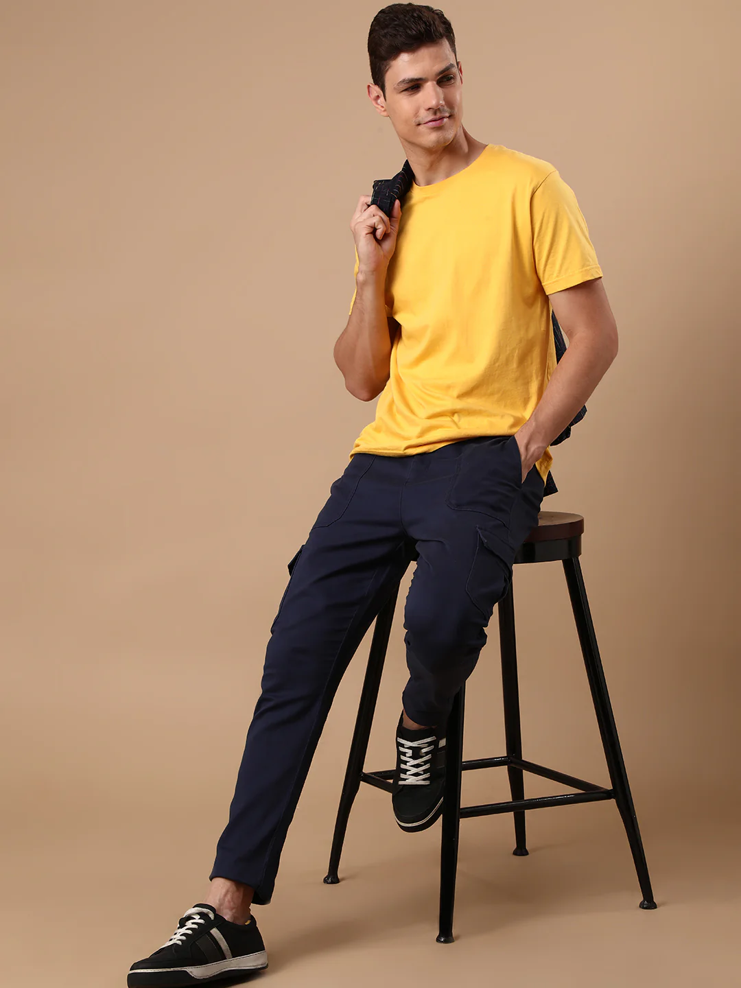 Super Soft Navy Cargo Jogger