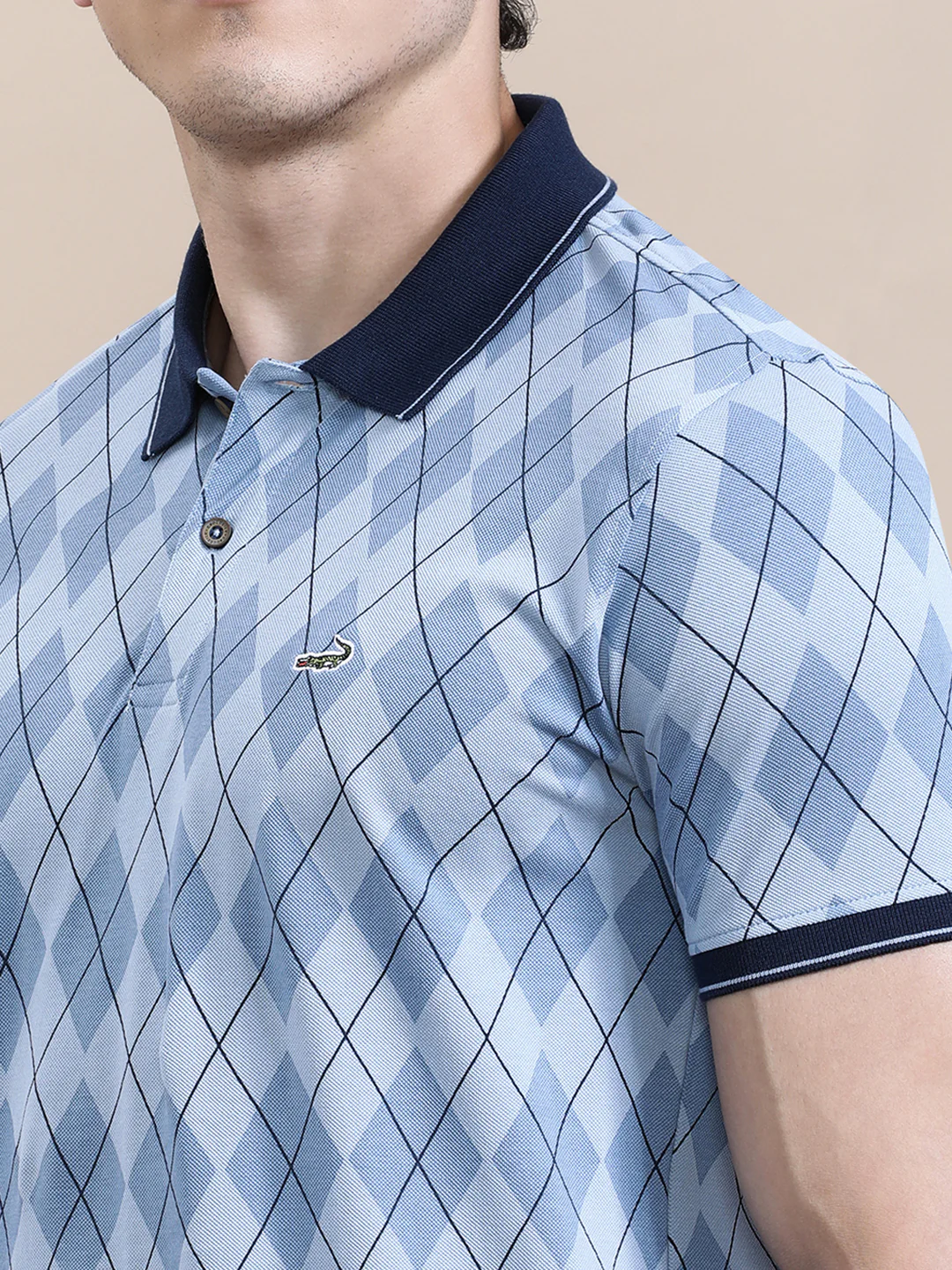 Diamond AOP Slim Fit Polo