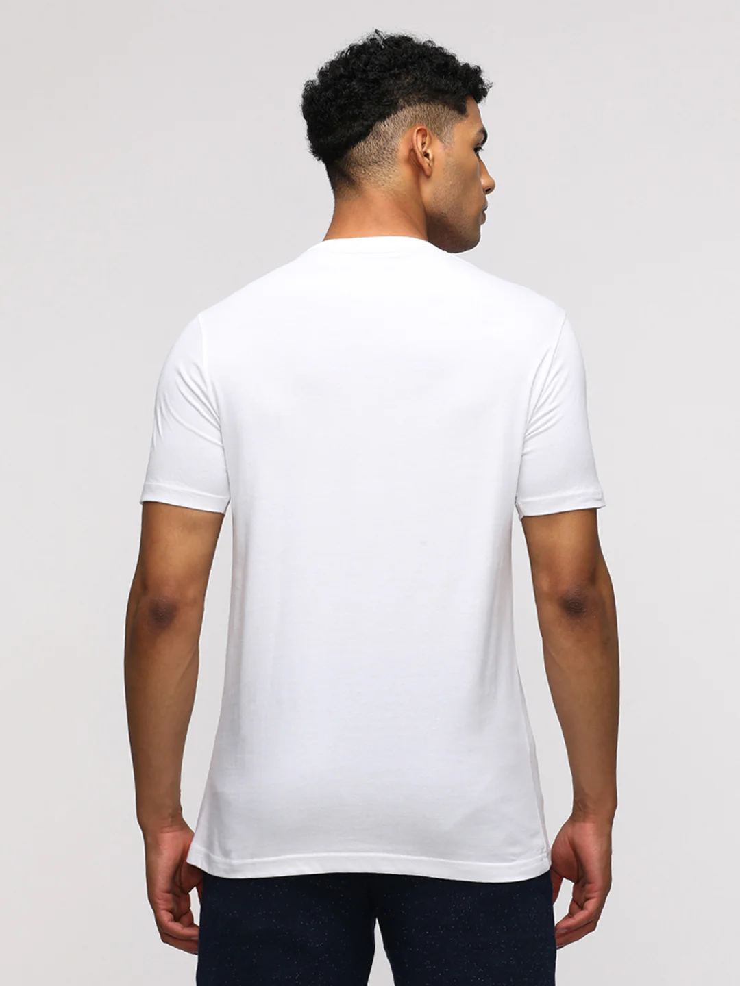 Typography Printed Pack Of 2 Round Neck Cotton Slim Fit T-shirts