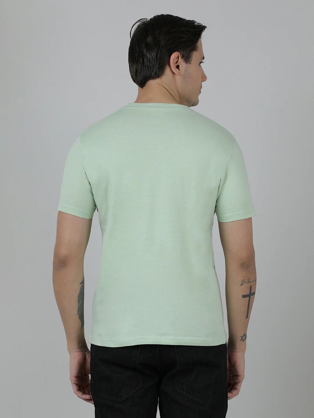 Typography Printed Slim Fit Cotton Pack Of 2 T-shirts