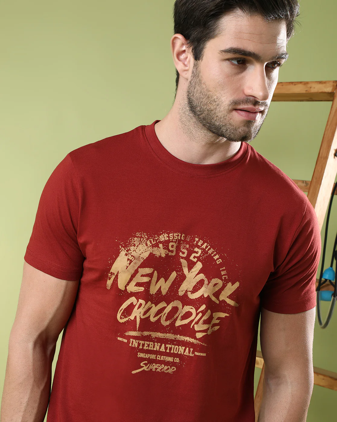 Typography Printed Cotton Slim Fit Pack Of 2 T-shirts