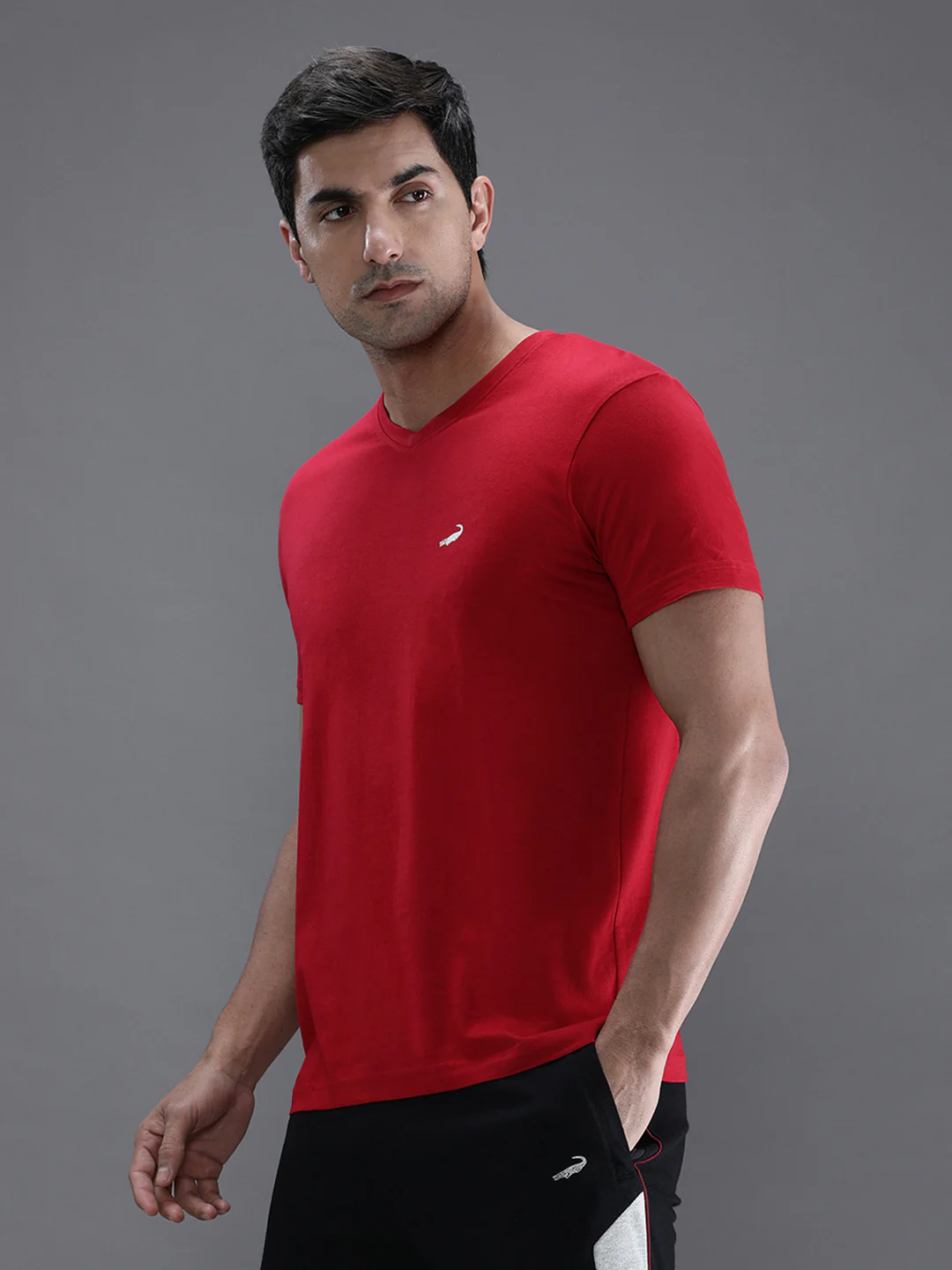 Chilli Red Solid T-Shirt