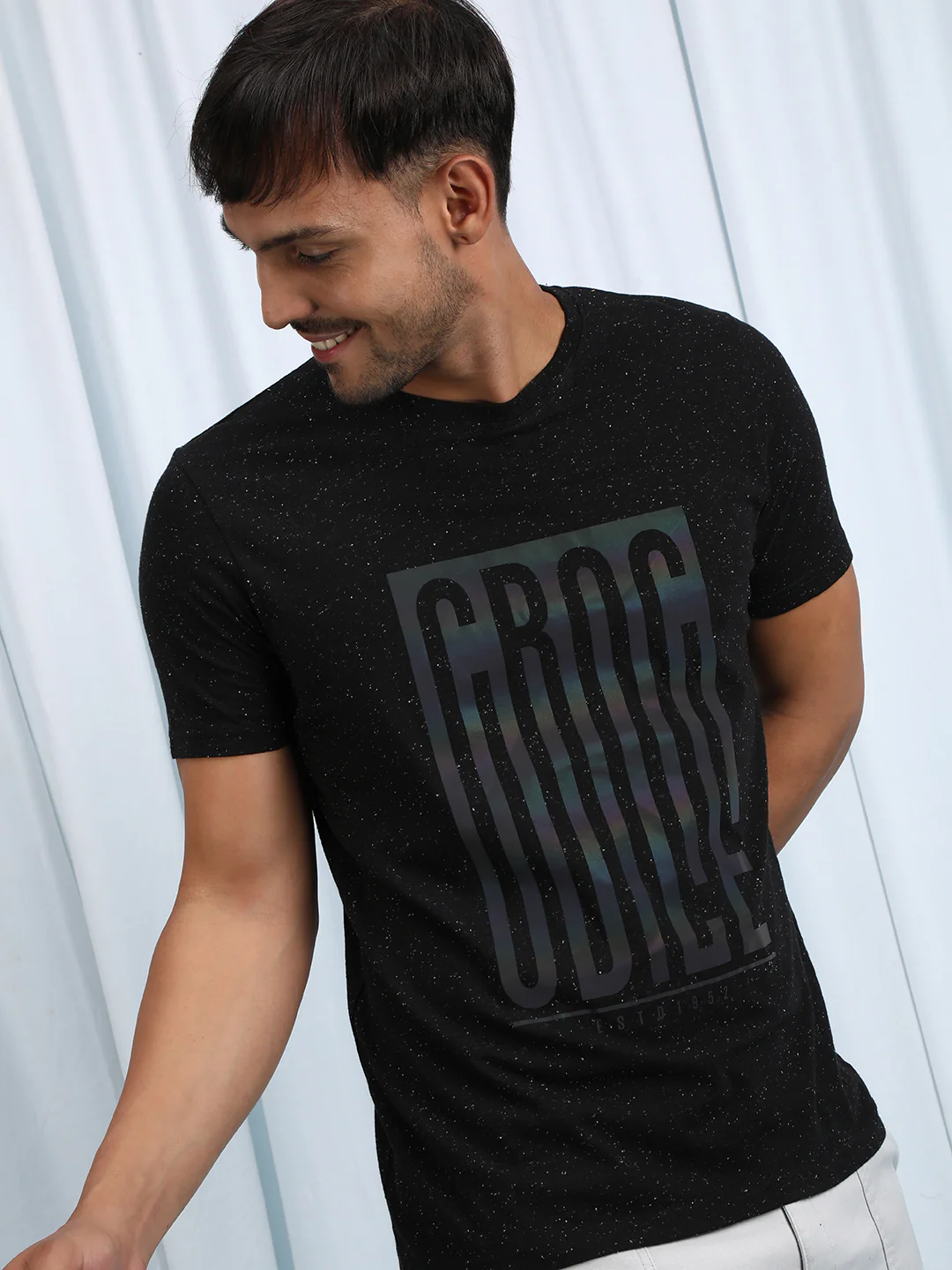 Brown Casual Printed T-Shirt