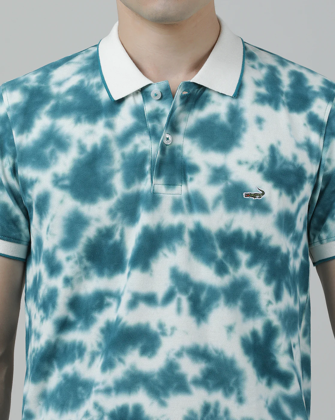 Green Tie and Dye Polo T-Shirt