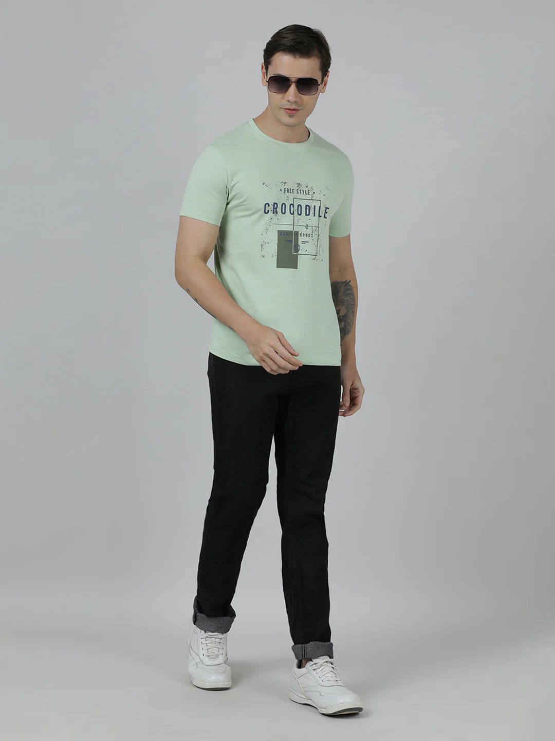 Typography Printed Cotton Slim Fit T-shirts Pack Of 2