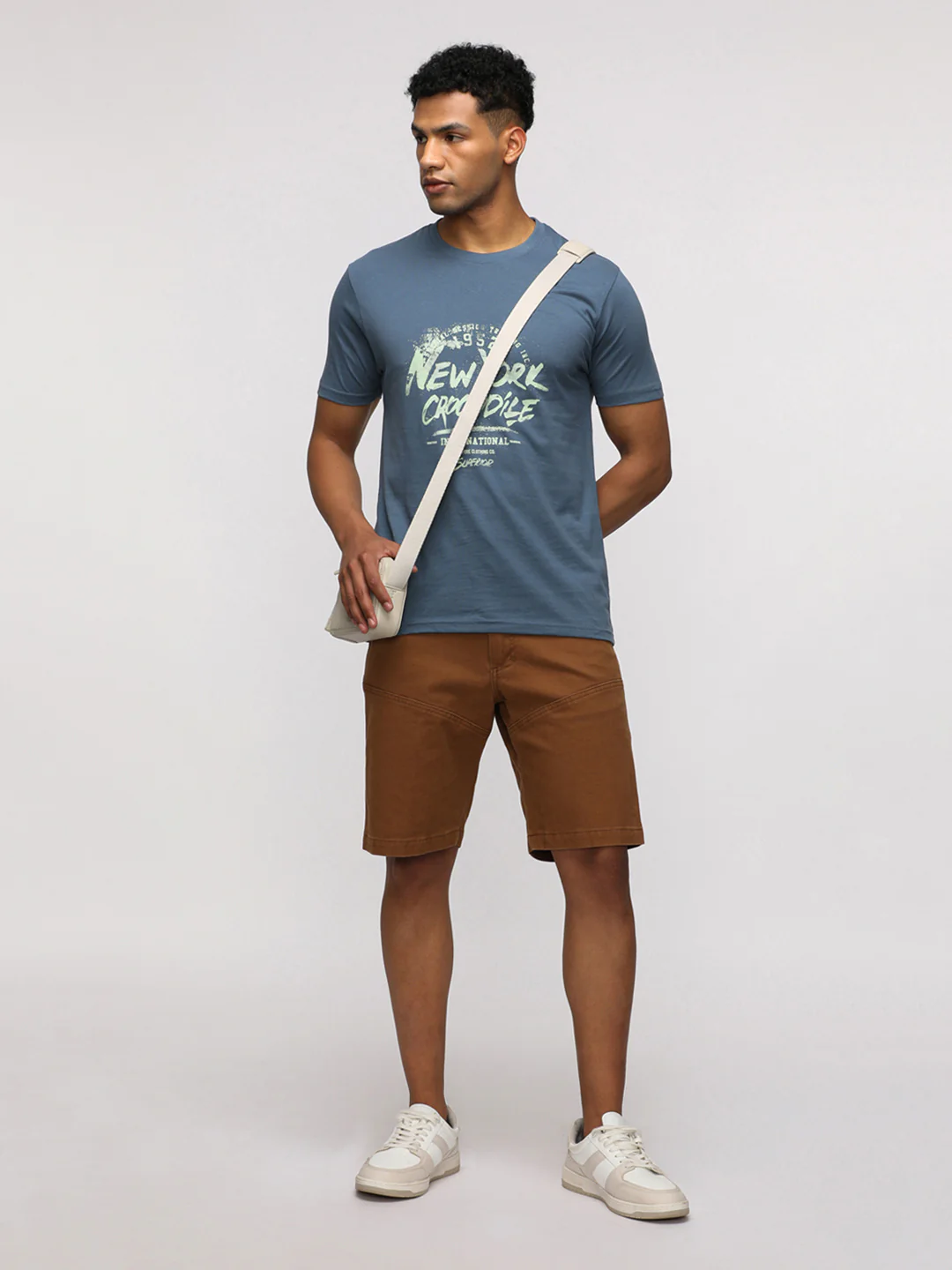 Pack Of 2 Typography Printed Round Neck Cotton Slim Fit T-shirts