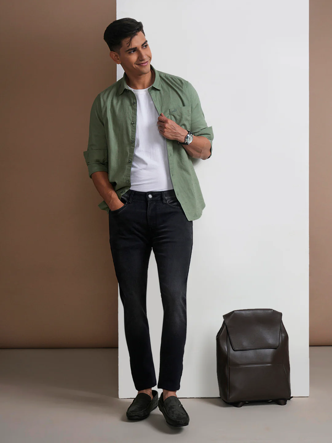 Twill Premium Dark Grey Soft Feel Casual Jeans