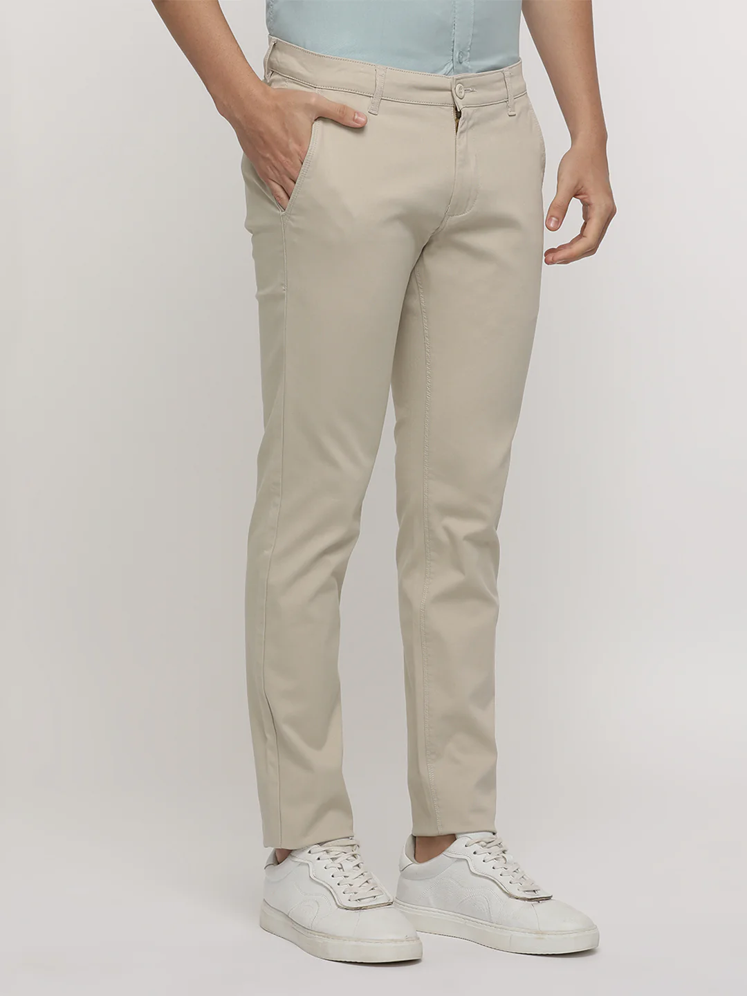 Beige Premium Stretch Trouser