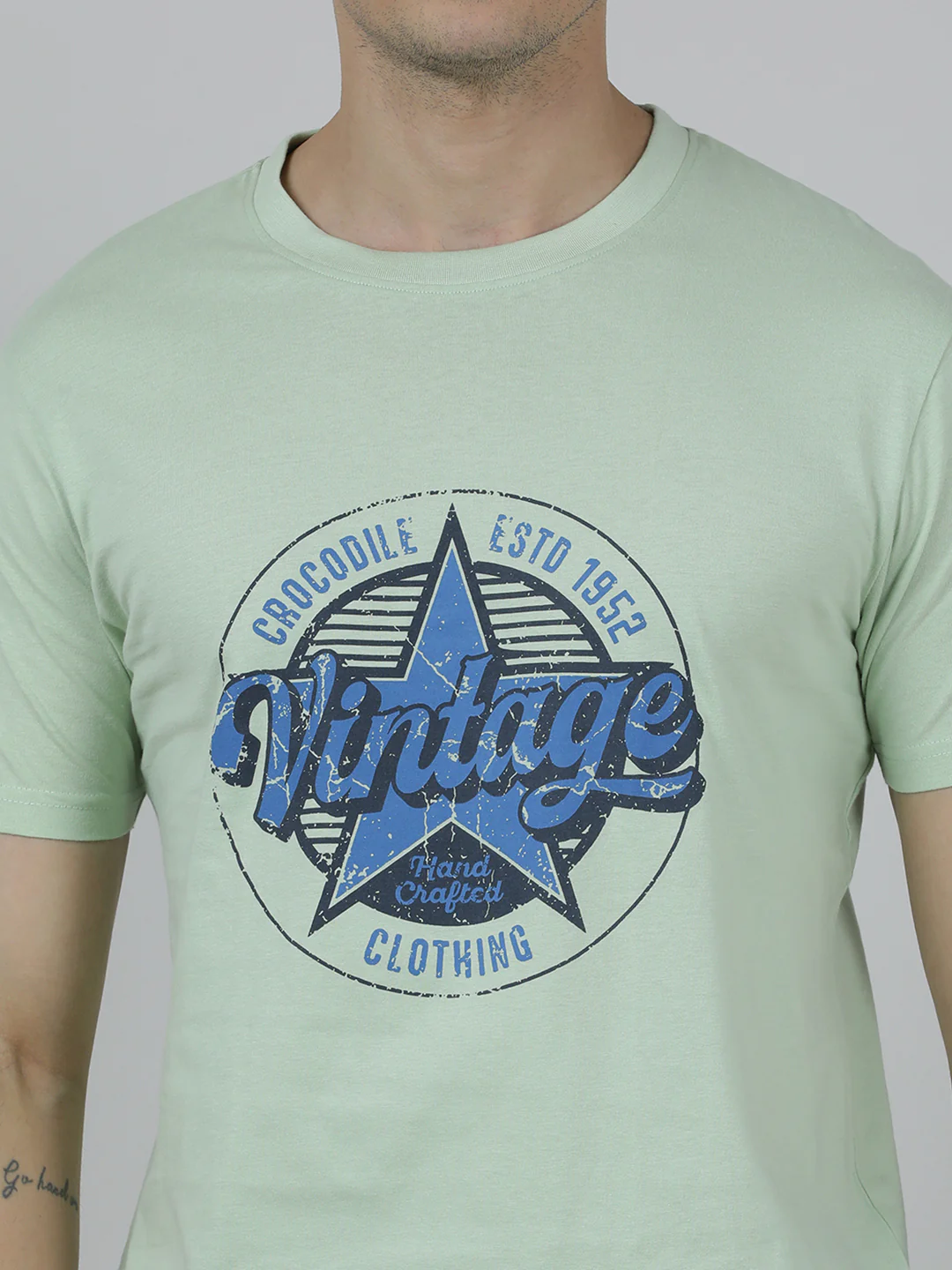 Typography Printed Slim Fit Cotton Pack Of 2 T-shirts