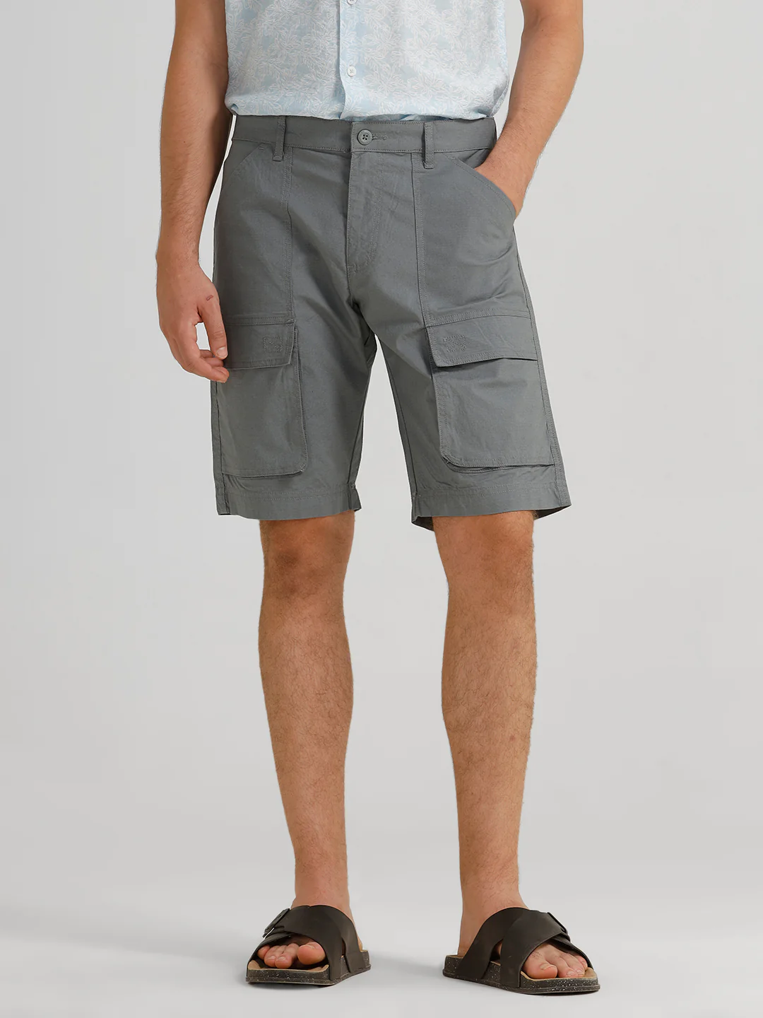 Trekflex Ripstop Utility Grey Cargo Shorts