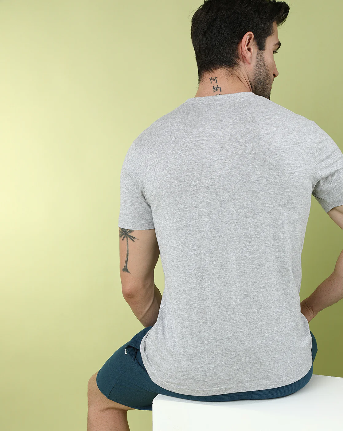 Typography Printed Cotton Slim Fit Pack Of 2 T-shirts