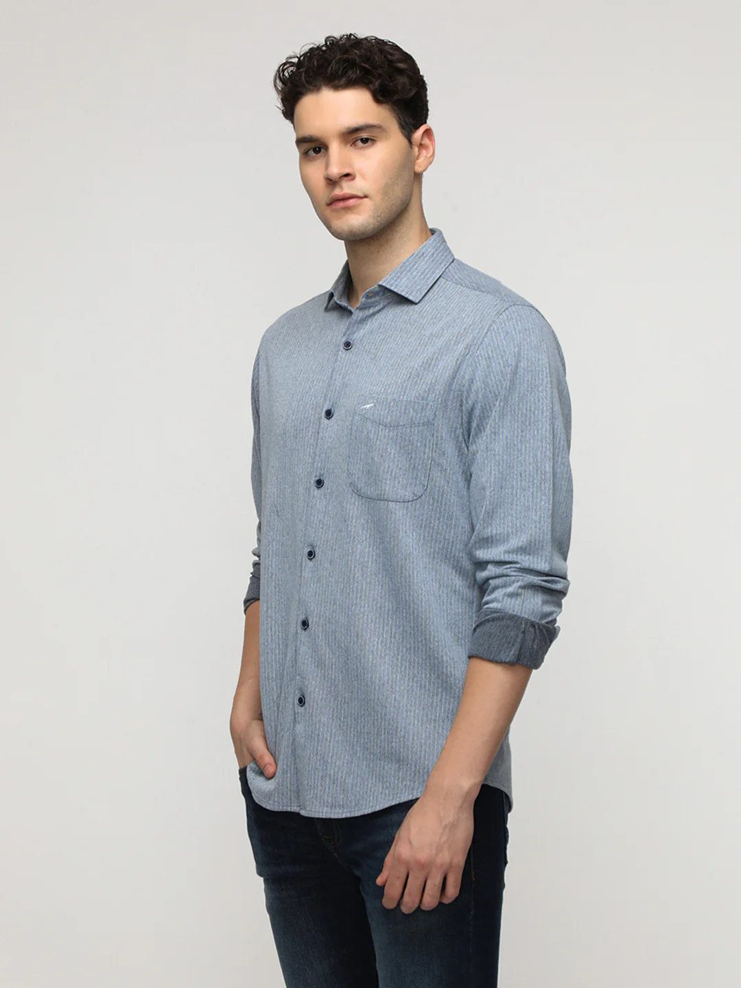 Blue Stripe Premium Techno Shirt