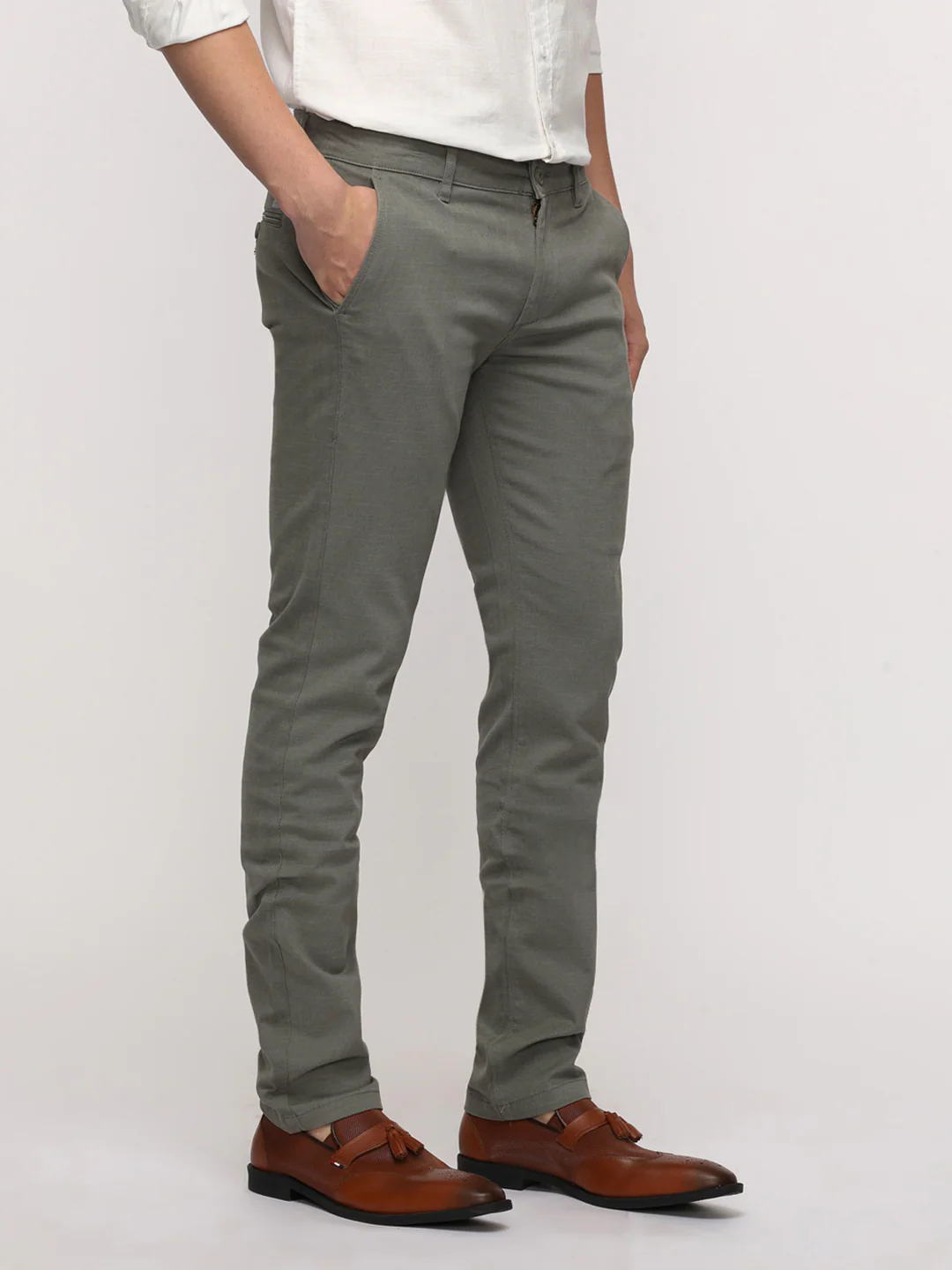 Slim Fit Classic Grey Trouser for Comfortable Style