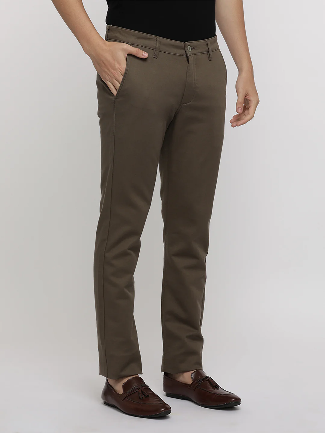 Premium Stretch Dark Brown Trouser