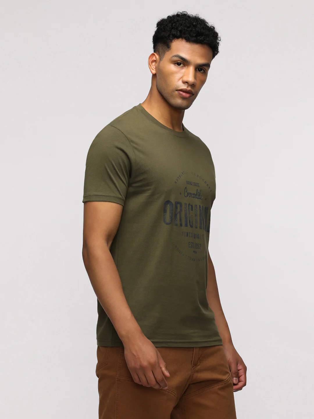 Pack Of 2 Typography Printed Round Neck Cotton Slim Fit T-shirts