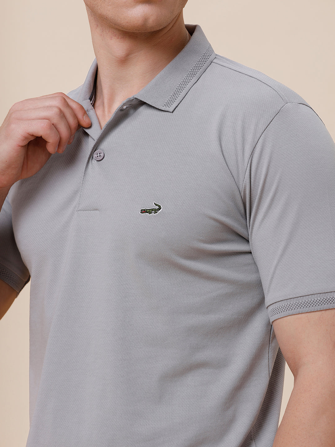 Solid Half Sleeve Casual Polo T-Shirt