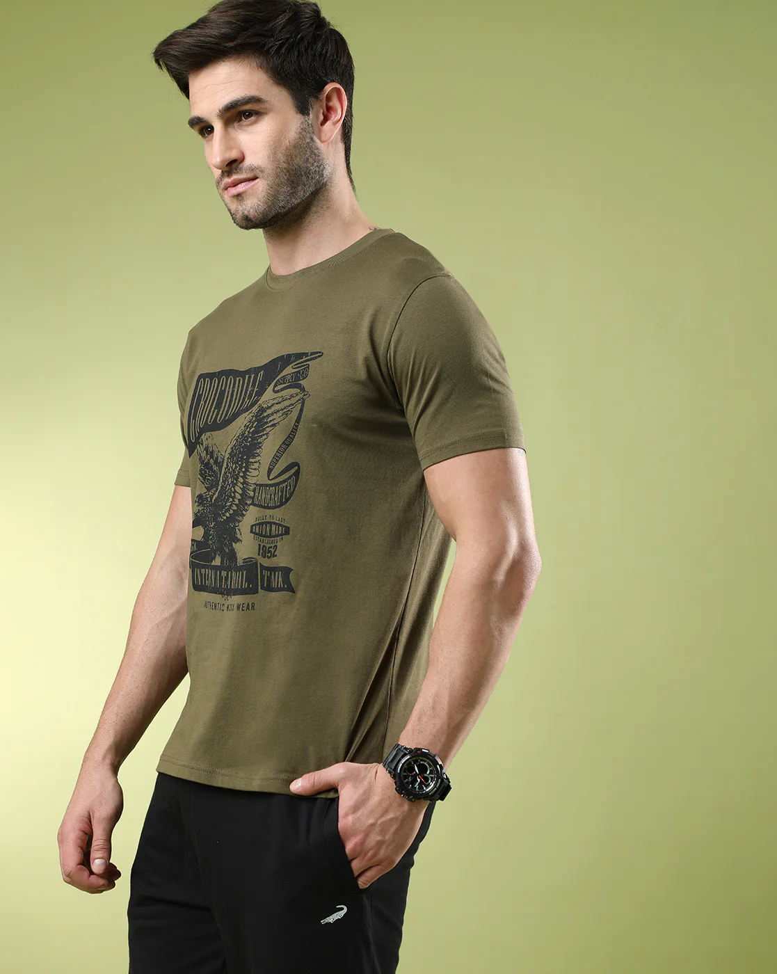 Typography Printed Pack Of 2 Slim Fit T-shirts