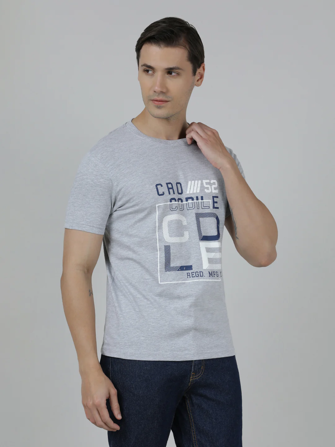 Typography Printed Slim Fit Cotton T-shirts Pack Of 2