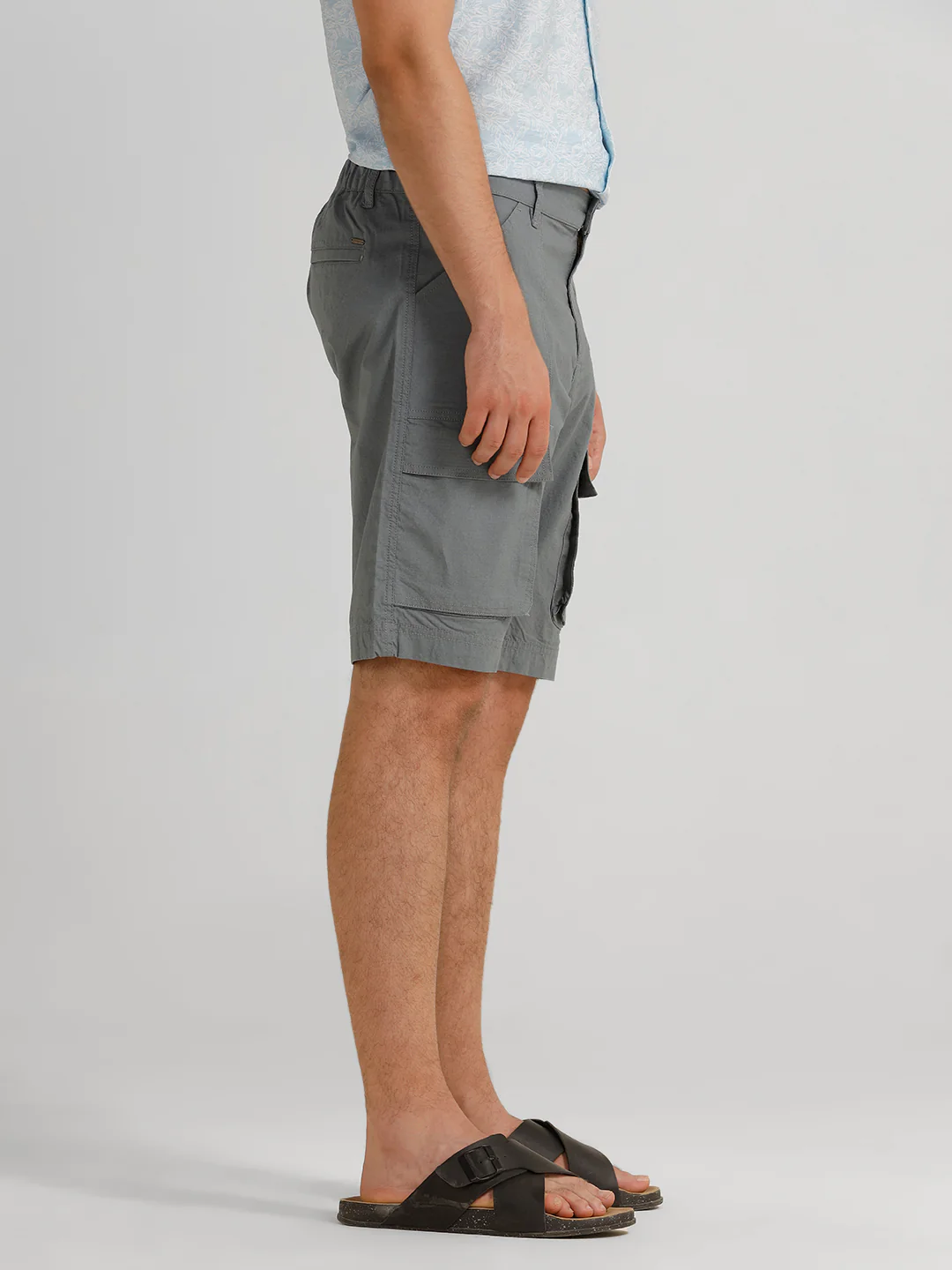 Trekflex Ripstop Utility Grey Cargo Shorts