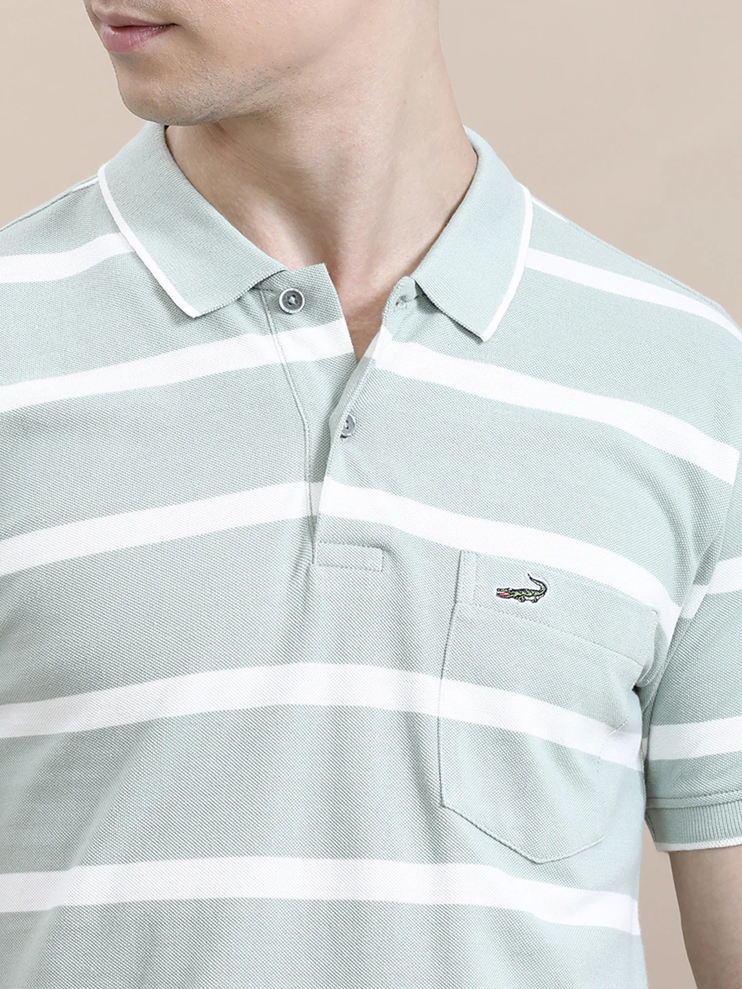 Classic Striped Slim Fit Polo