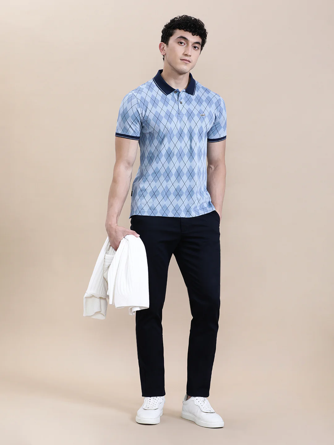 Diamond AOP Slim Fit Polo