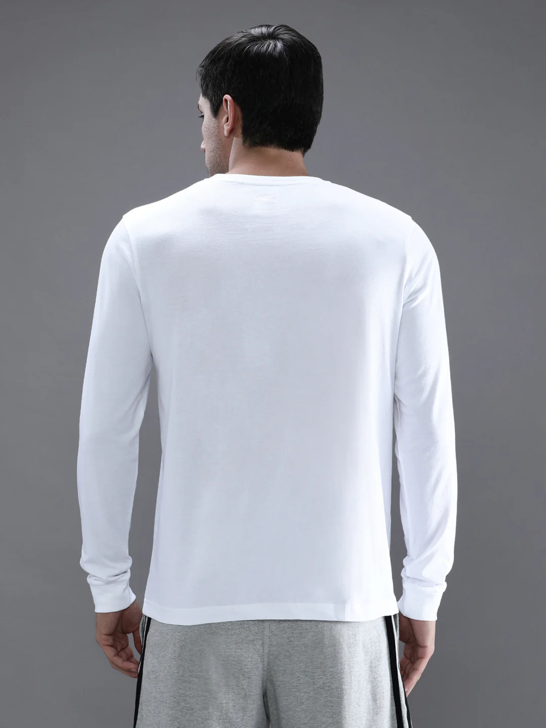 Casual White Solid T-Shirt