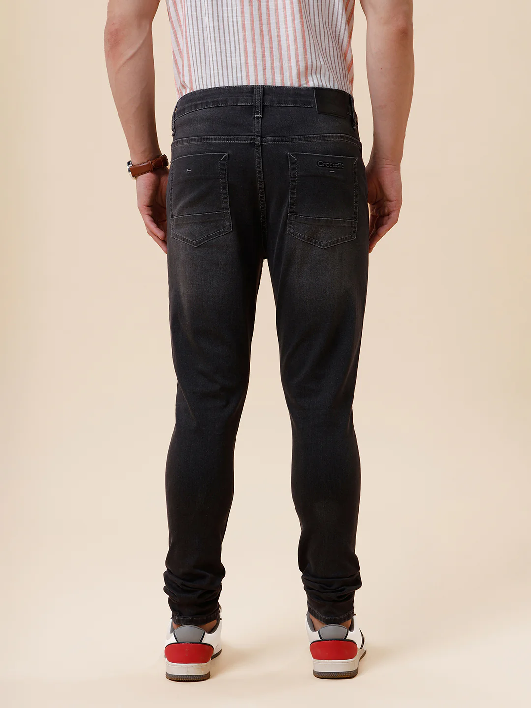 Dark Grey Washed Jeans