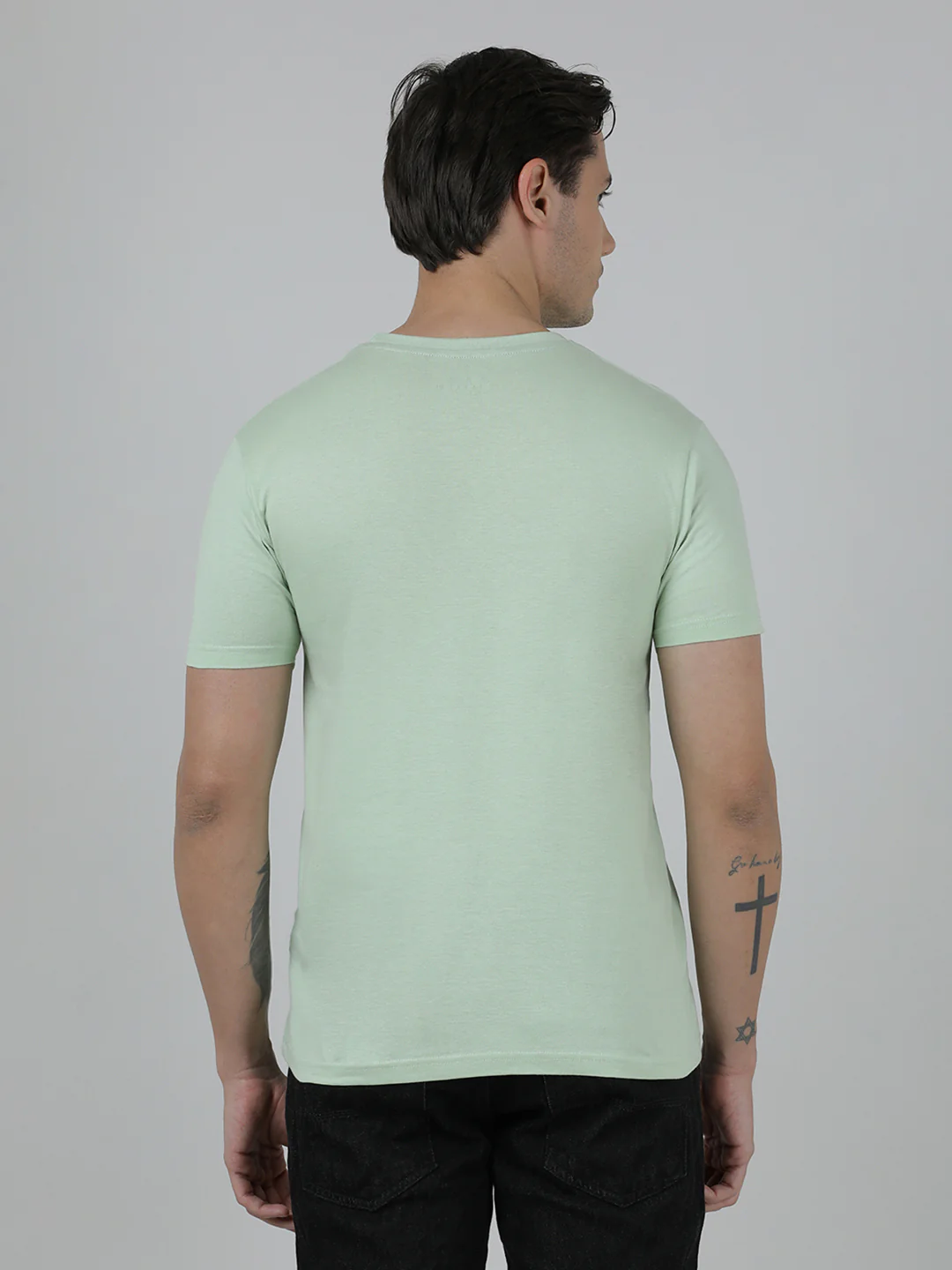 Typography Printed Cotton Slim Fit T-shirts Pack Of 2