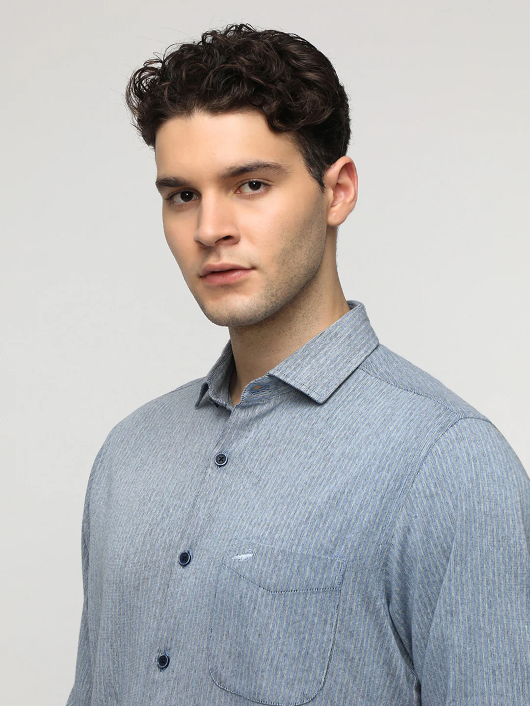 Blue Stripe Premium Techno Shirt
