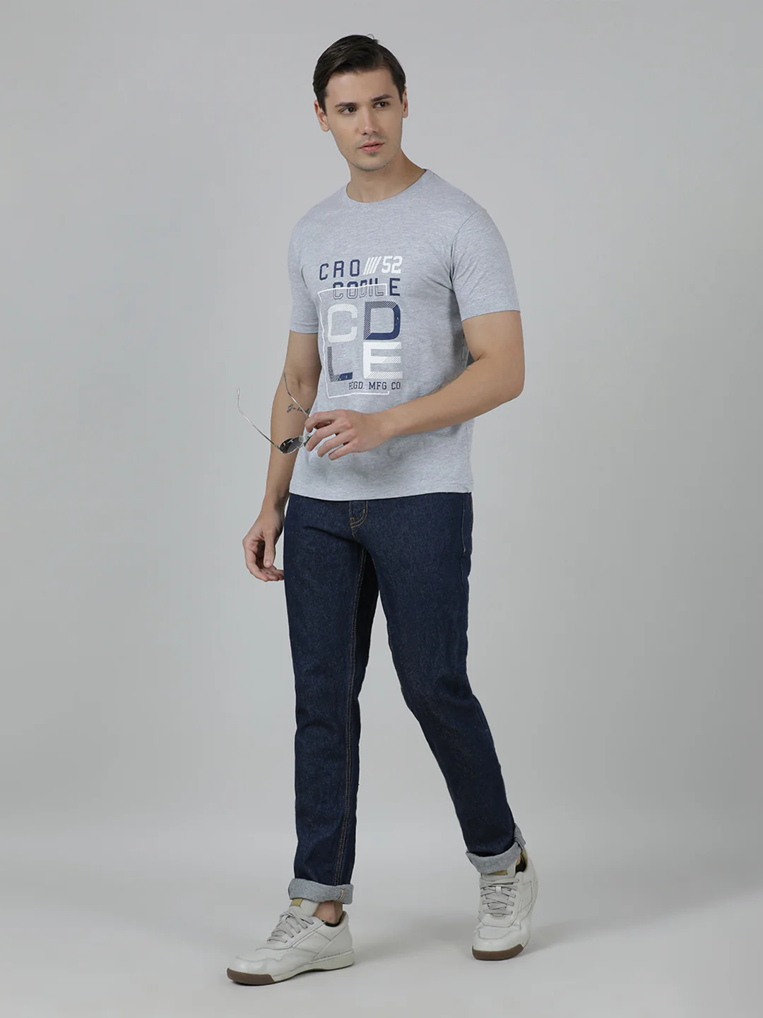 Typography Printed Slim Fit Cotton T-shirts Pack Of 2